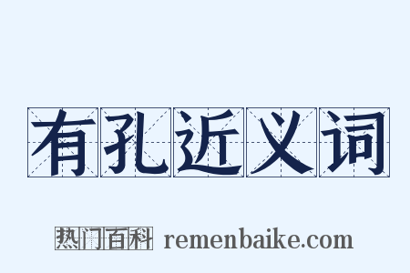 有孔近义词是什么意思的图片